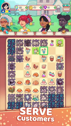 Starbrew Cafe: Mystical Merge screenshot 4