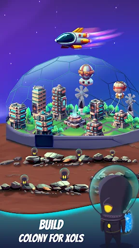 Space eXo Colony - Idle Tycoon screenshot 2