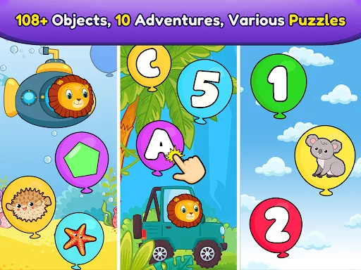 Balloon Pop Kids Learning Game screenshot 1