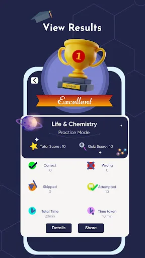General Science MCQ Quiz Game screenshot 3