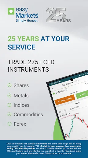 easyMarkets Online Trading screenshot 1