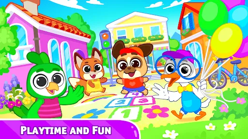 Kids town in fun world games. screenshot 1