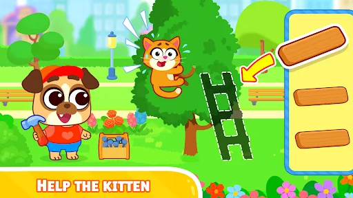 Kids town in fun world games. screenshot 2