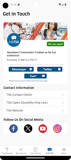 MyTSA screenshot 5
