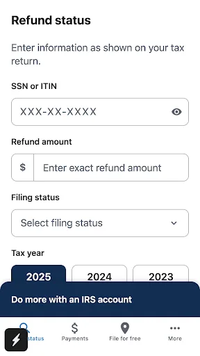 IRS2Go screenshot 1