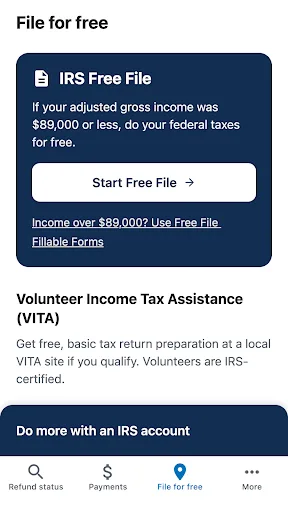 IRS2Go screenshot 3