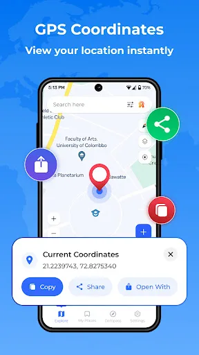 My GPS Coordinates & Tracker screenshot 1