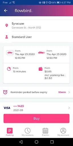 Flowbird Parking screenshot 2