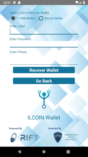 ILC / BTC Wallet screenshot 3