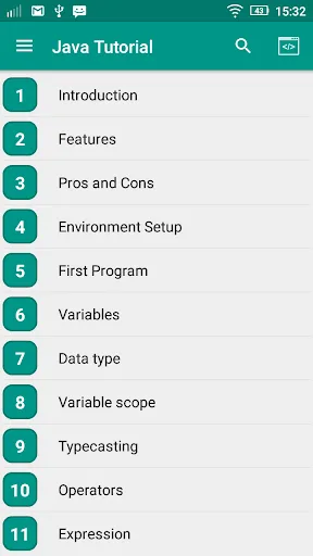 Java Tutorial screenshot 1