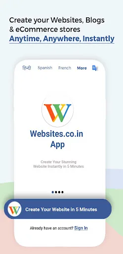 Instant Website Builder App screenshot 1
