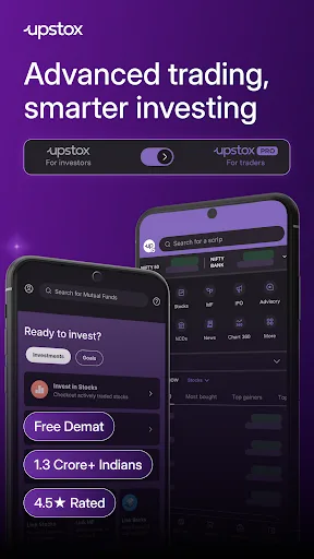 Upstox Stocks IPO Mutual Funds screenshot 1