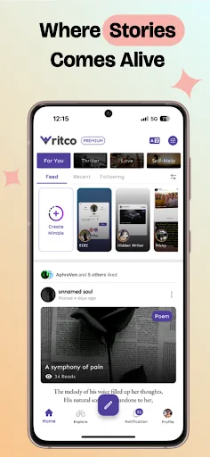 Writco: Write & Publish Books screenshot 1