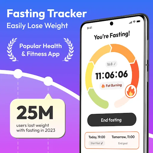 Fasting App & Calorie Counter screenshot 1