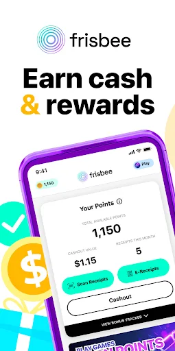 Frisbee: Rewards for Receipts screenshot 1