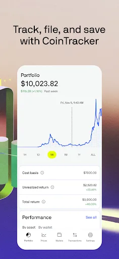 CoinTracker: Portfolio & Taxes screenshot 1