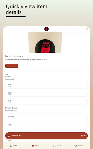 Red Owl Coffee Co. screenshot 4