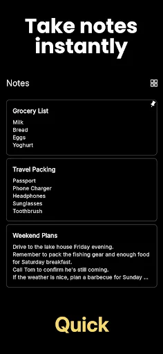 Simple Notes, Notepad & Lists screenshot 1