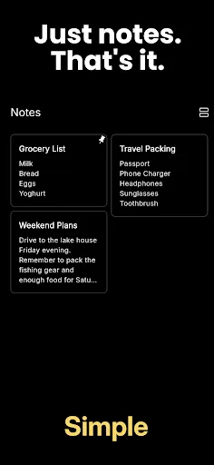Simple Notes, Notepad & Lists screenshot 4