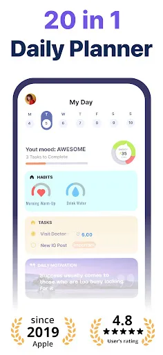 Daily Planner Organizer: Brite screenshot 1