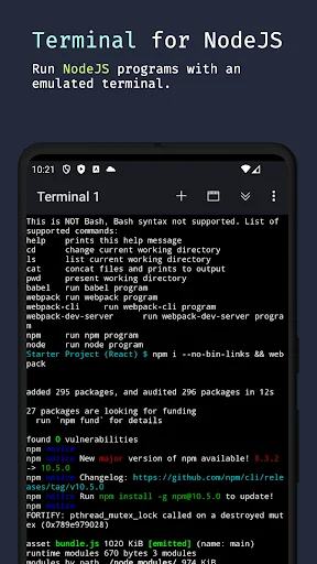 Spck Editor for NodeJS screenshot 1