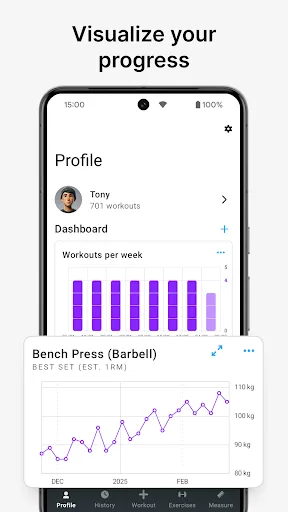 Strong Workout Tracker Gym Log screenshot 4