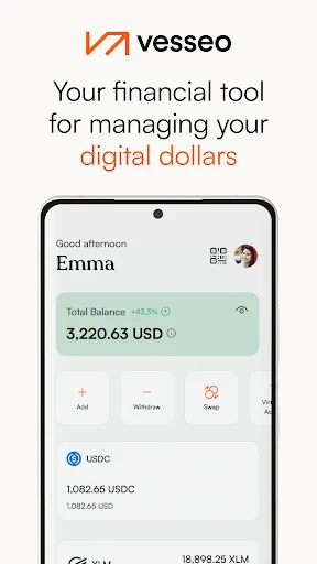 Vesseo: Your USDC Wallet screenshot 1