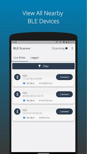 Thingsup BLE Beacon Scanner an screenshot 1