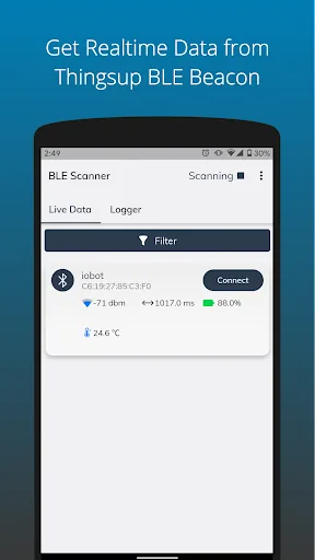 Thingsup BLE Beacon Scanner an screenshot 2