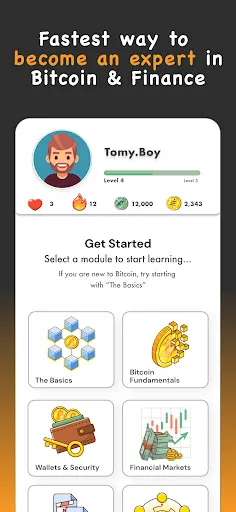 Yzer: Learn Bitcoin & Finance screenshot 1