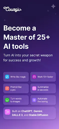 Coursiv: AI Tools Mastery screenshot 1