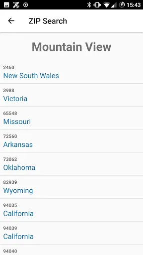 Zip Code screenshot 4