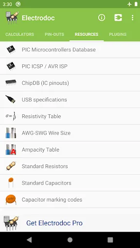 Electrodoc - electronics tools screenshot 3