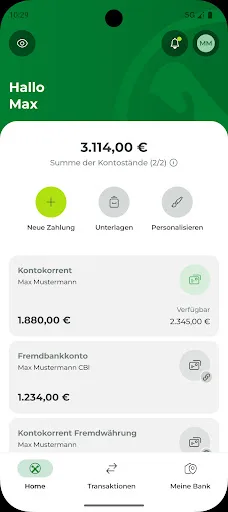 Raiffeisen App screenshot 2
