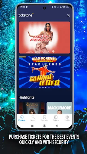 TicketOne: Tickets for Events screenshot 1