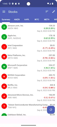 My Stocks & Markets screenshot 1
