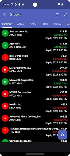 My Stocks & Markets screenshot 2