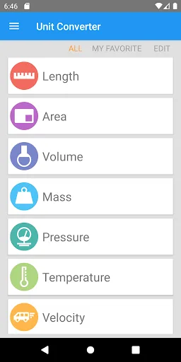 Unit converter screenshot 1