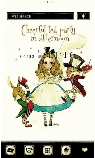 Cheerful Tea Party Theme +HOME screenshot 1