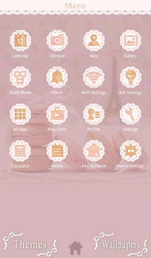 Parisian Macaroons Theme +HOME screenshot 2