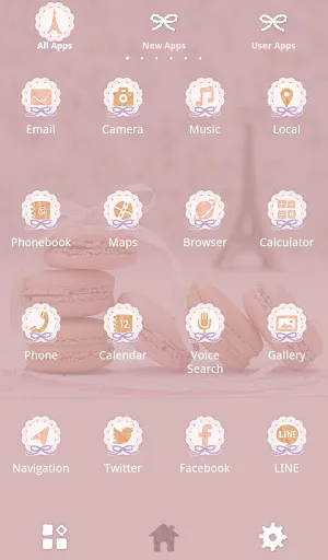 Parisian Macaroons Theme +HOME screenshot 3