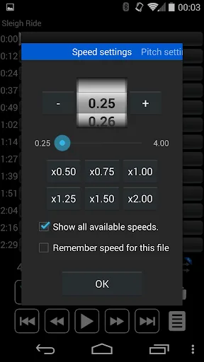 Music Speed Changer: Audipo screenshot 3