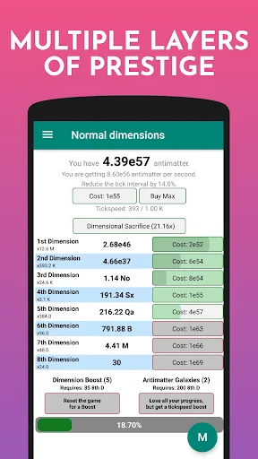 Antimatter Dimensions screenshot 2