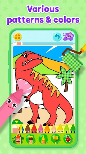 Pinkfong Coloring Fun for kids screenshot 2