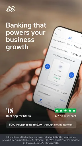 Lili - Small Business Finances screenshot 1