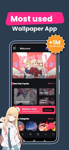 +9000000 Anime Live Wallpapers screenshot 3