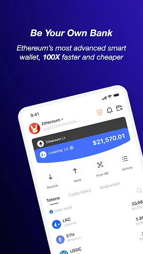 Loopring Wallet: L2 Dex & Defi screenshot 1