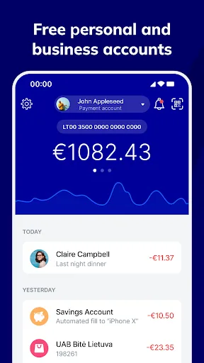 Paysera Super App screenshot 2