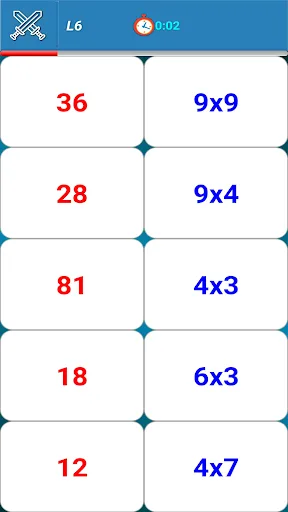 Multiplication Tables Game screenshot 4