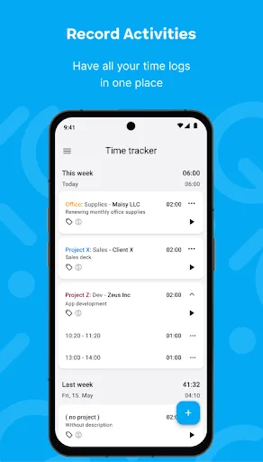 Clockify — Time Tracker screenshot 1